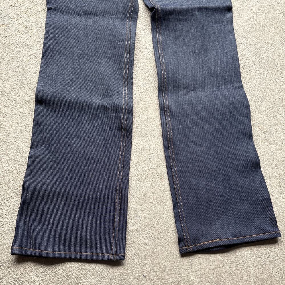 VINTAGE 90s Levis 517 Jeans Mens 34x34 Blue Denim Bootcut RAW Deadstock NOS USA - Picture 8 of 16